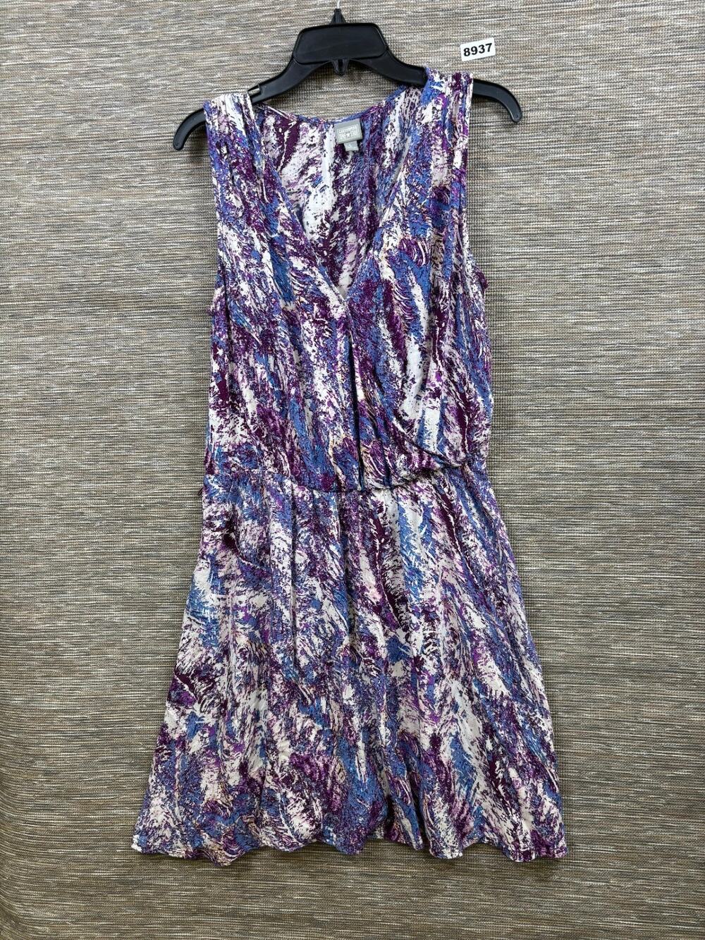 Converse One Star Wrap Dress Womens Size L Purple Multicolor V-Neck Sleeveless
